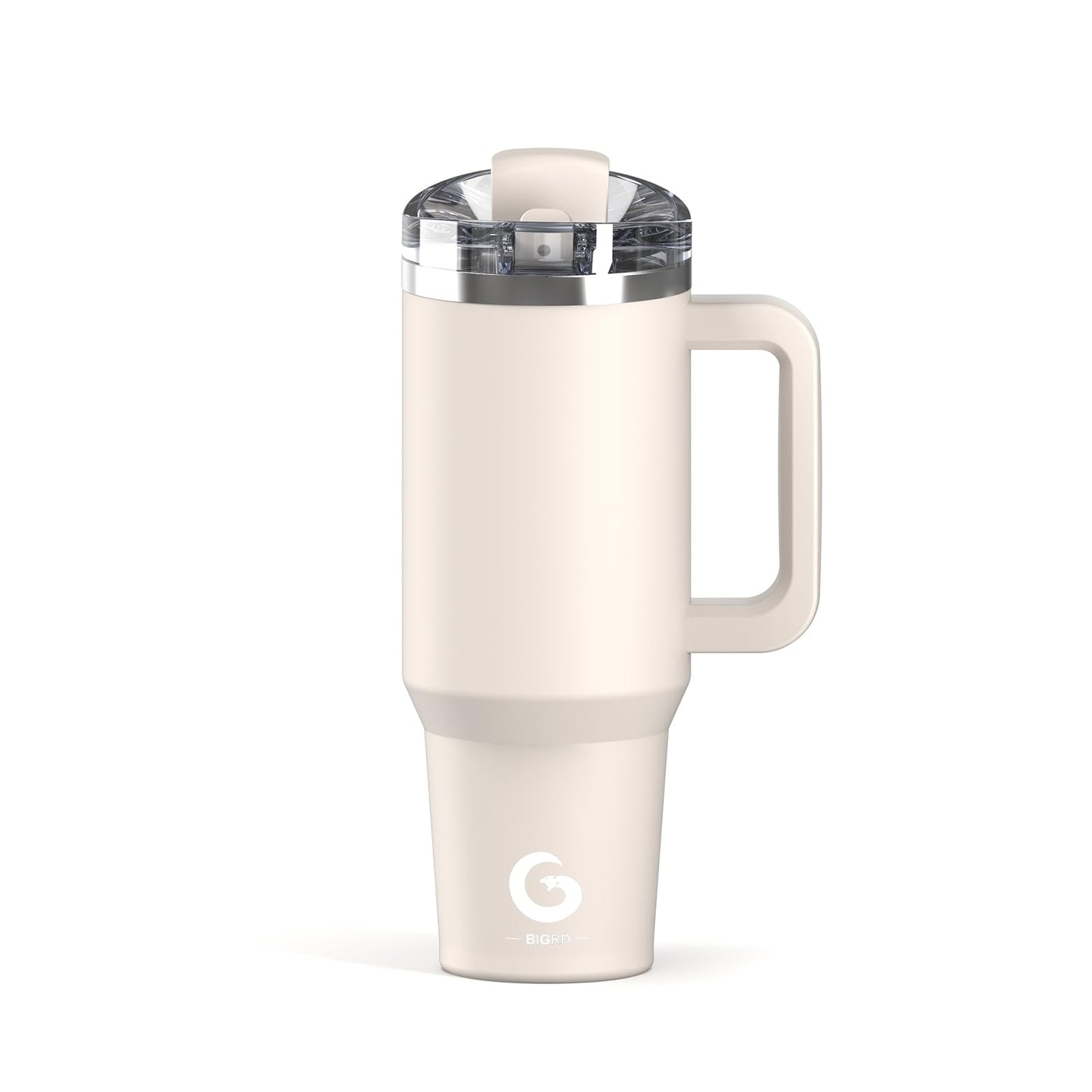 BIGRD 40oz Stainless Steel Vacuum Insulated Thermos Cup, Double Walled, Leak-proof, with Straws and Locking Lid, BPA Free, Coffee Cup for Hot and Cold Purple,Blue