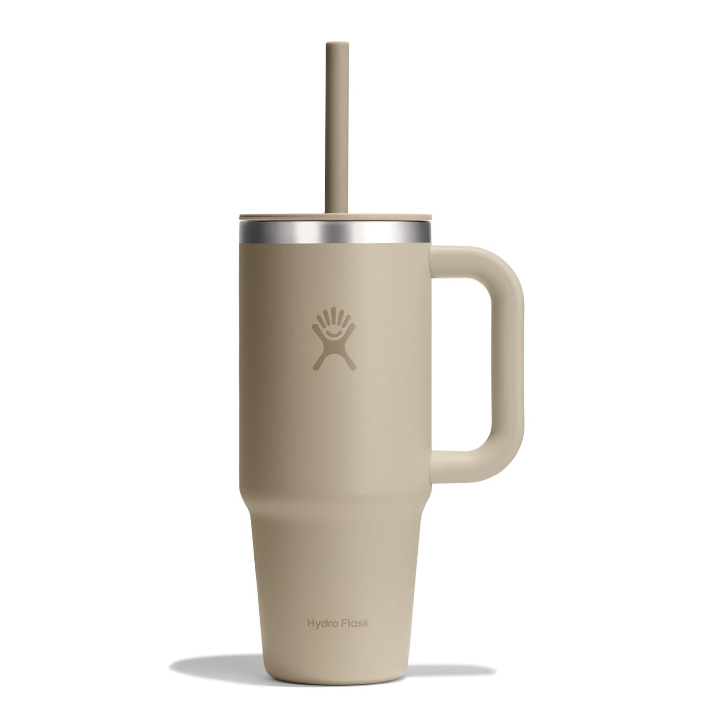 Hydro Flask - Travel Tumbler 1230 ml (40 oz) with lockable reed lid - Stainless steel - Double wall vacuum insulated - Splash proof lid - BPA free - Black