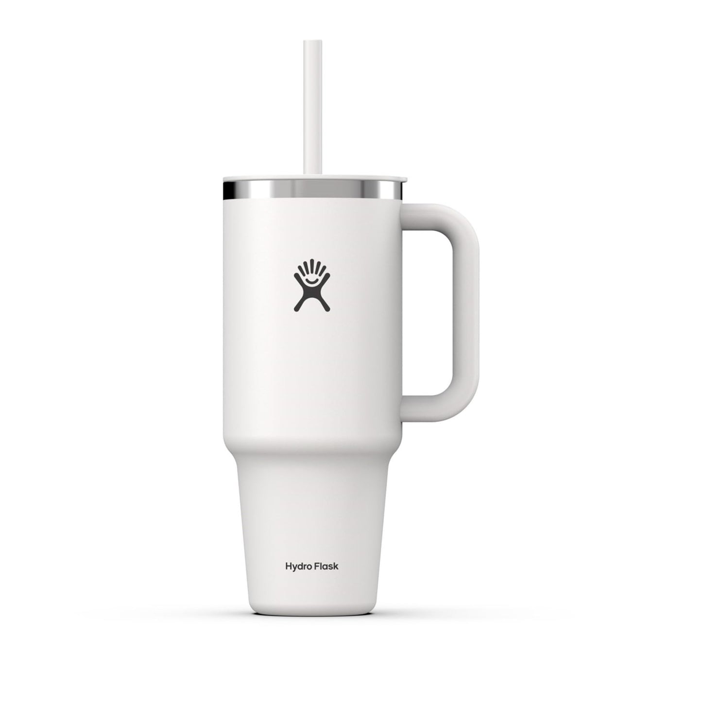 Hydro Flask - Travel Tumbler 1230 ml (40 oz) with lockable reed lid - Stainless steel - Double wall vacuum insulated - Splash proof lid - BPA free - Black