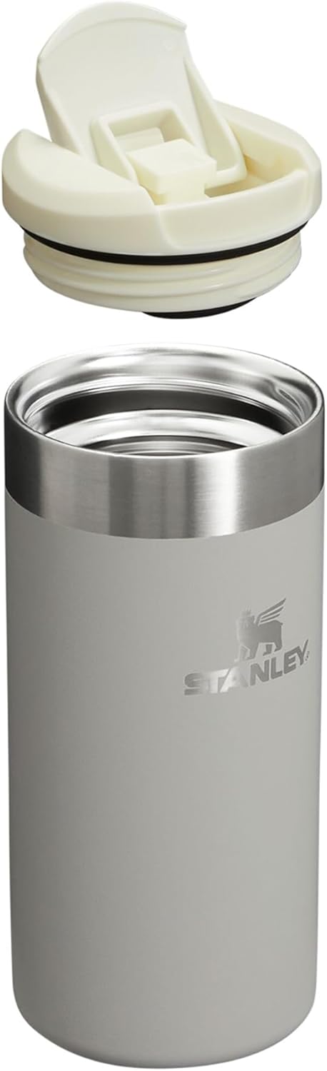 Stanley Aerolight Transit Thermos Cup 0.35L - Keeps Hot for 4 Hours - Cold for 6 Hours - Dishwasher Safe - Leakproof - Suitable for Cup Holder in Car - Thermos Coffee Cup - Ash