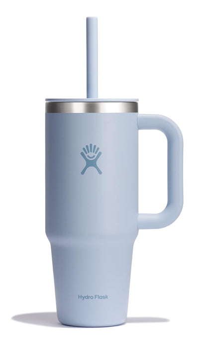 Hydro Flask - Travel Tumbler 1230 ml (40 oz) with lockable reed lid - Stainless steel - Double wall vacuum insulated - Splash proof lid - BPA free - Black