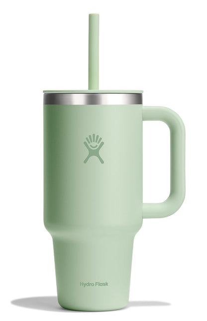 Hydro Flask - Travel Tumbler 1230 ml (40 oz) with lockable reed lid - Stainless steel - Double wall vacuum insulated - Splash proof lid - BPA free - Black