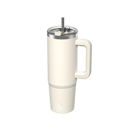 BIGRD 40oz Stainless Steel Vacuum Insulated Thermos Cup, Double Walled, Leak-proof, with Straws and Locking Lid, BPA Free, Coffee Cup for Hot and Cold Purple,Blue
