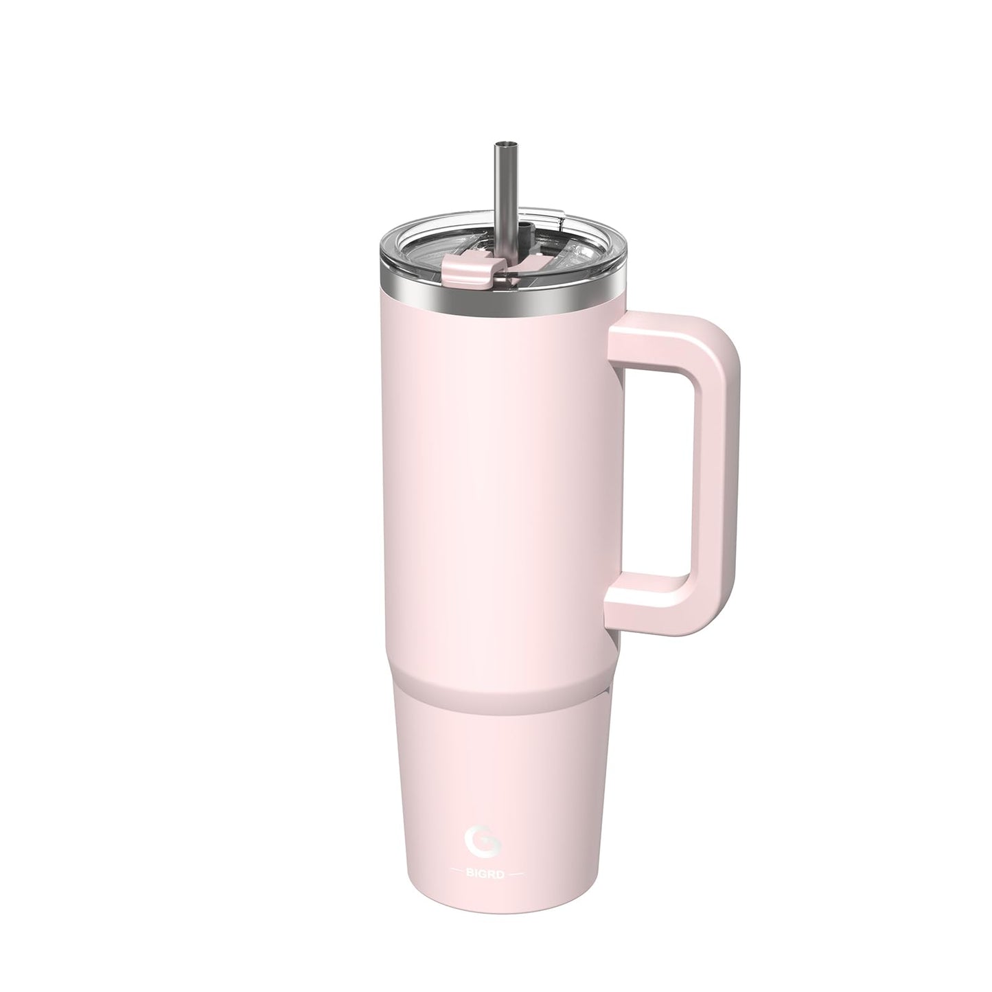 BIGRD 40oz Stainless Steel Vacuum Insulated Thermos Cup, Double Walled, Leak-proof, with Straws and Locking Lid, BPA Free, Coffee Cup for Hot and Cold Purple,Blue