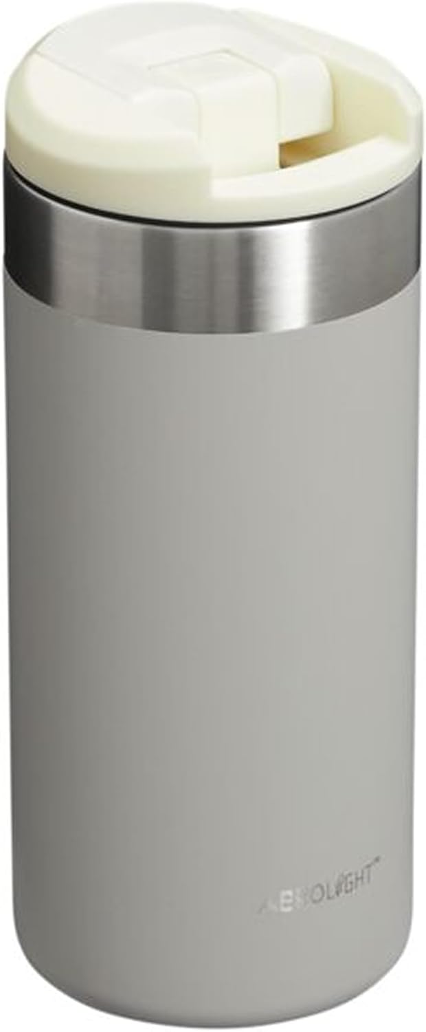 Stanley Aerolight Transit Thermos Cup 0.35L - Keeps Hot for 4 Hours - Cold for 6 Hours - Dishwasher Safe - Leakproof - Suitable for Cup Holder in Car - Thermos Coffee Cup - Ash