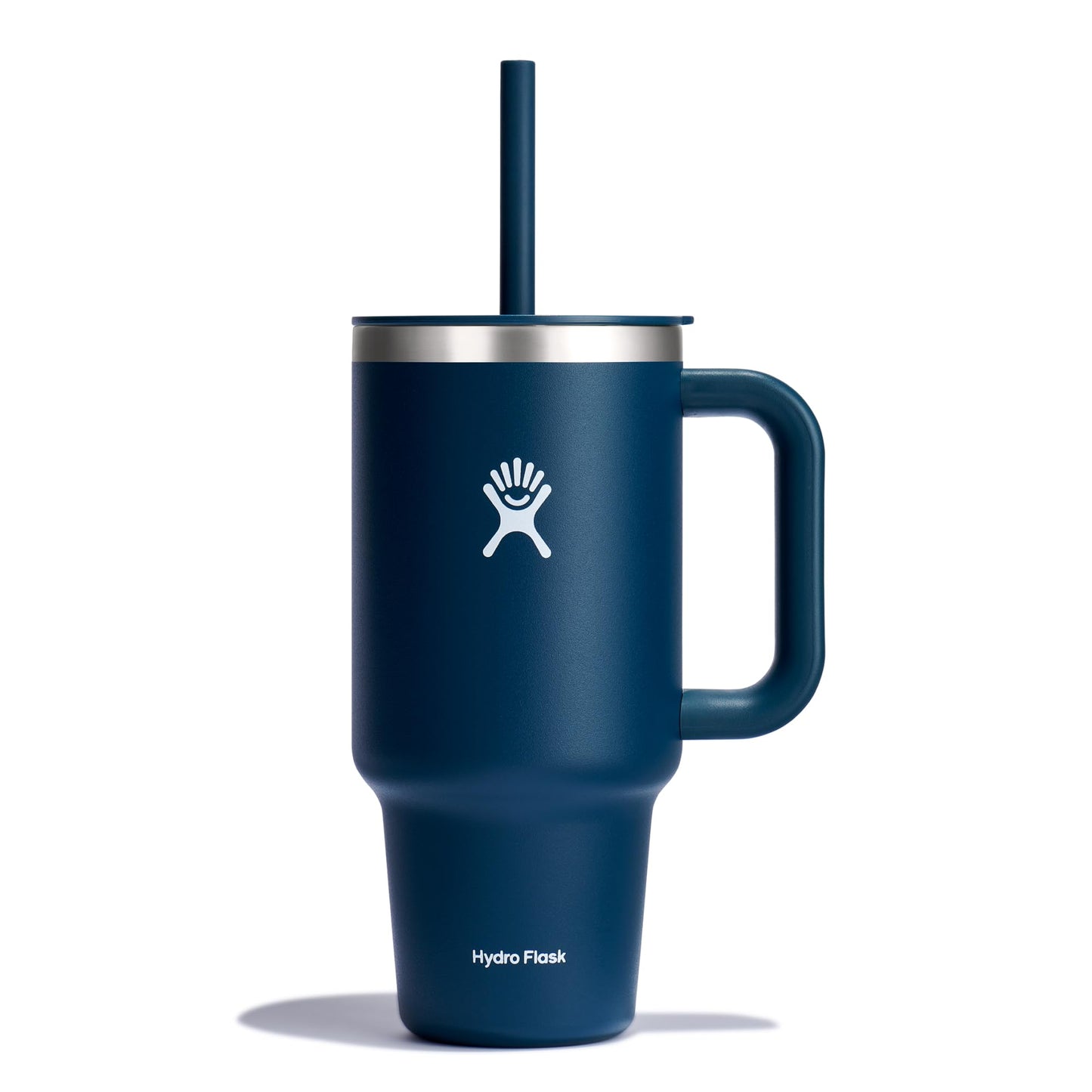 Hydro Flask - Travel Tumbler 1230 ml (40 oz) with lockable reed lid - Stainless steel - Double wall vacuum insulated - Splash proof lid - BPA free - Black