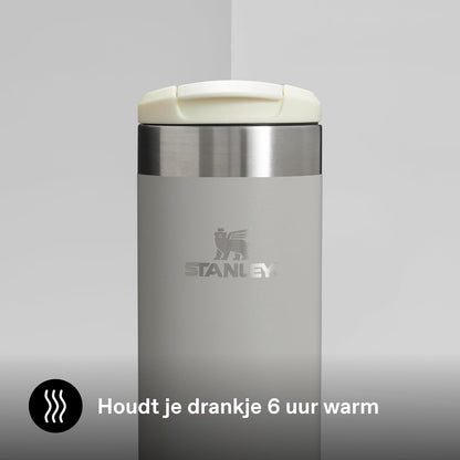 Stanley Aerolight Transit Thermos Cup 0.35L - Keeps Hot for 4 Hours - Cold for 6 Hours - Dishwasher Safe - Leakproof - Suitable for Cup Holder in Car - Thermos Coffee Cup - Ash