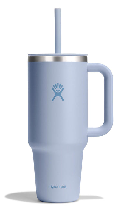 Hydro Flask - Travel Tumbler 1230 ml (40 oz) with lockable reed lid - Stainless steel - Double wall vacuum insulated - Splash proof lid - BPA free - Black