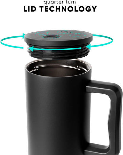 Simple Modern 44 oz Tumbler with Handle and Straw Lid | Reusable Insulated Stainless Steel Travel Mug Water Bottle Cup | Gifts for Men, Women, Mom, Dad | Trek Collection | 4 oz | Graphite