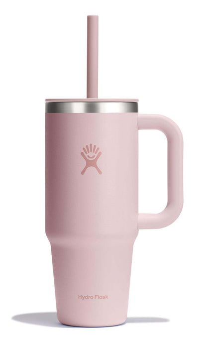 Hydro Flask - Travel Tumbler 1230 ml (40 oz) with lockable reed lid - Stainless steel - Double wall vacuum insulated - Splash proof lid - BPA free - Black