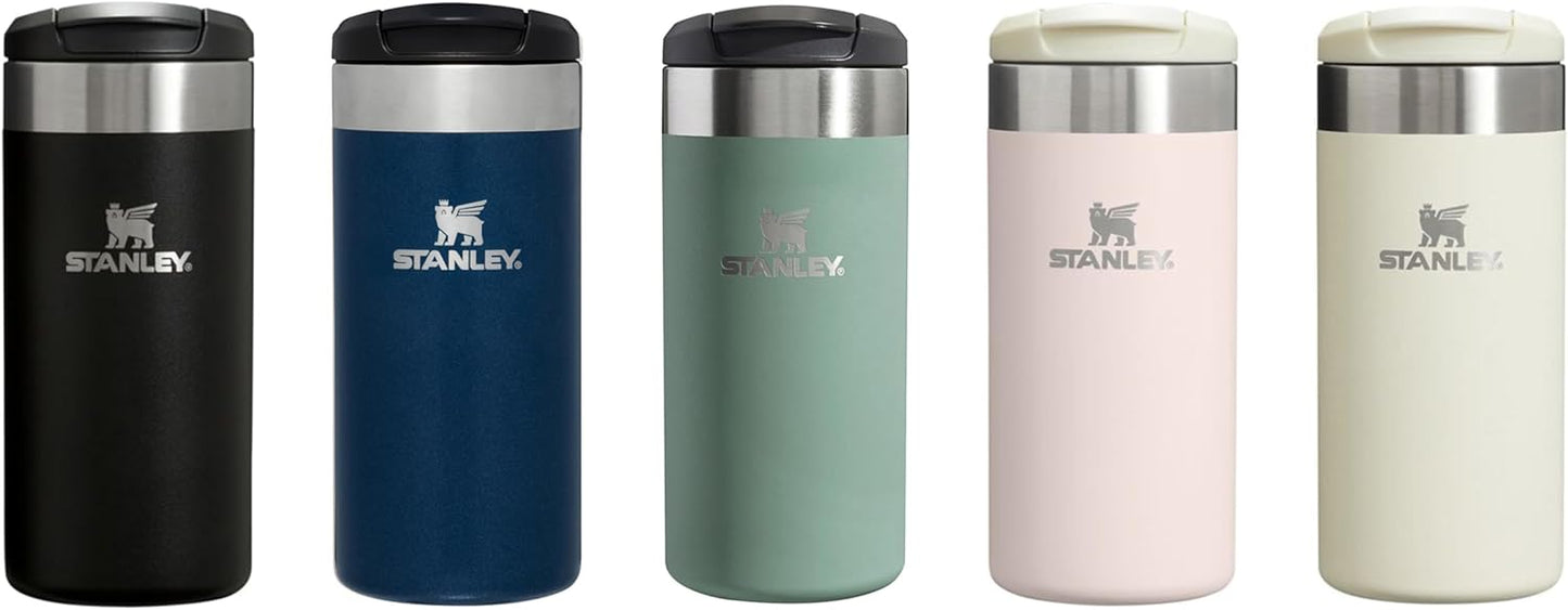Stanley Aerolight Transit Thermos Cup 0.35L - Keeps Hot for 4 Hours - Cold for 6 Hours - Dishwasher Safe - Leakproof - Suitable for Cup Holder in Car - Thermos Coffee Cup - Ash