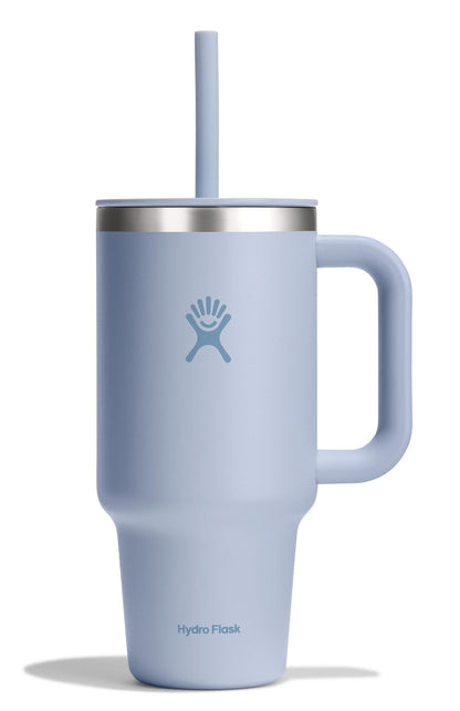 Hydro Flask - Travel Tumbler 1230 ml (40 oz) with lockable reed lid - Stainless steel - Double wall vacuum insulated - Splash proof lid - BPA free - Black