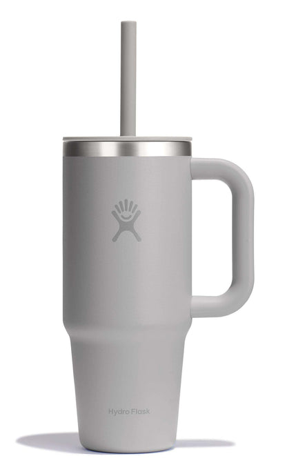 Hydro Flask - Travel Tumbler 1230 ml (40 oz) with lockable reed lid - Stainless steel - Double wall vacuum insulated - Splash proof lid - BPA free - Black