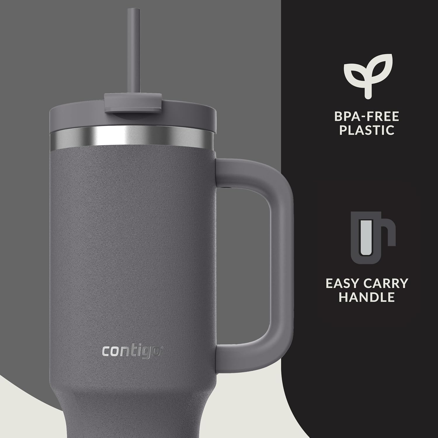 Contigo Unisex-Adult Streeterville Tumbler Thermosfles met deksel en rietje