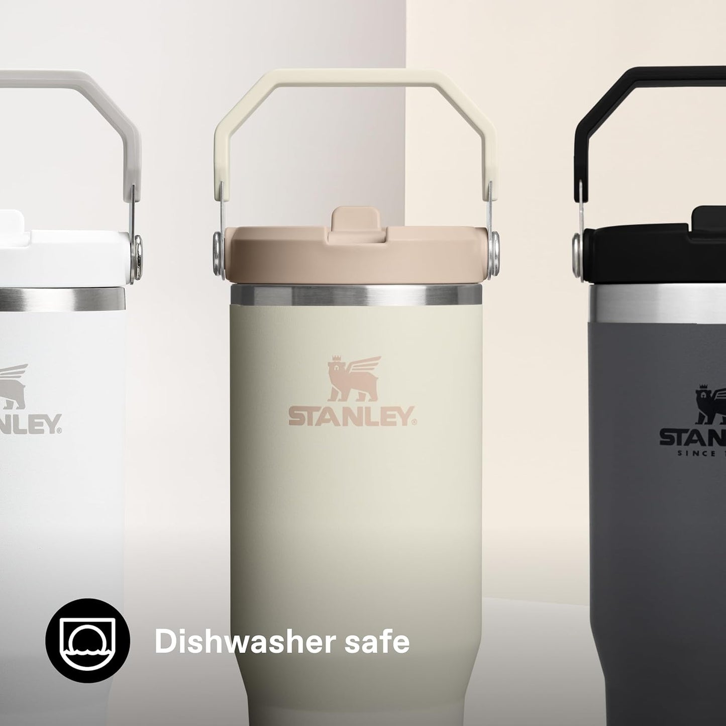 Stanley 1913 Flip Straw Tumbler 1.0 Water Bottle with Straw 0.89L - Keeps Cold for 12+ Hours - Stainless Steel Drinking Bottle - BPA Free - Easy to Carry - Dishwasher Safe